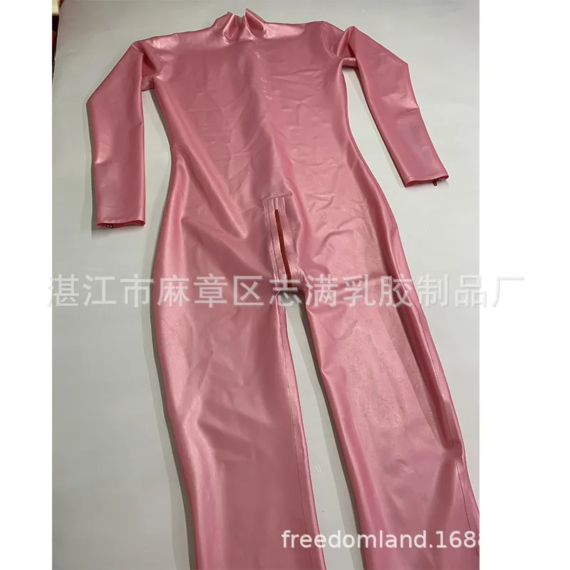 

Latex Clothing Sexy Latex Tights Male & Female Roles Play Body Shaper Latex Jumpsuit Tailored