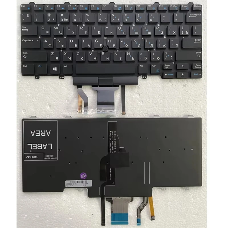 Clavier AZERTY Français Noir Pour Dell Latitude 3350 3340 E5480 - Neuf, Filaire, Référence CL-255-E5450AZN