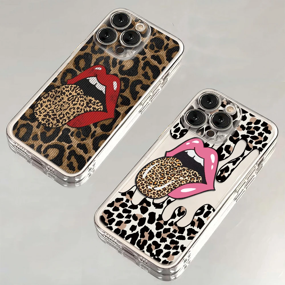 Sizzling Red Leopard Print Phone Case - Bold & Stylish Protection Cover