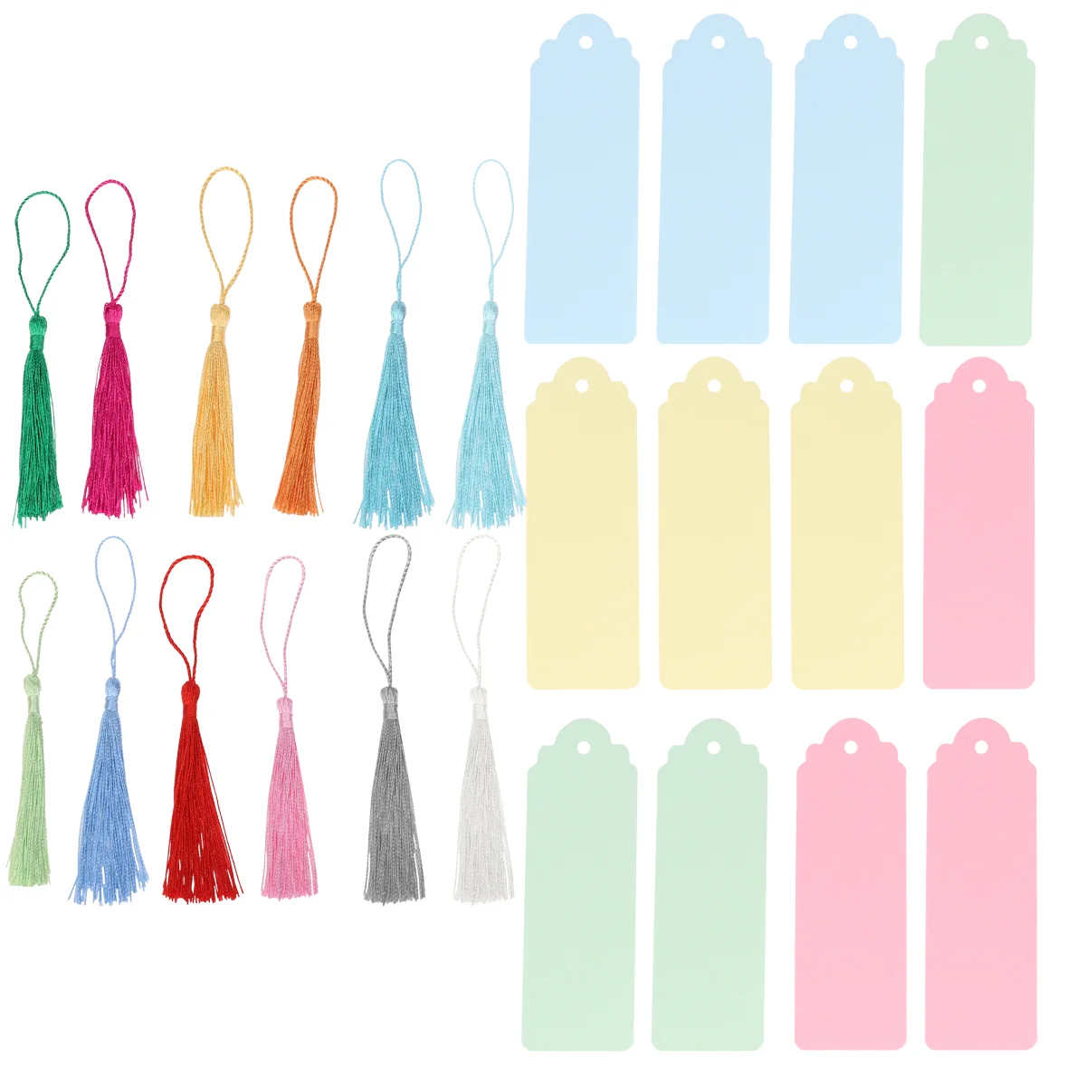 

Bookmarks Hanging Colorful Kraft Paper Chinese Style Cardstock Creative Tag Student