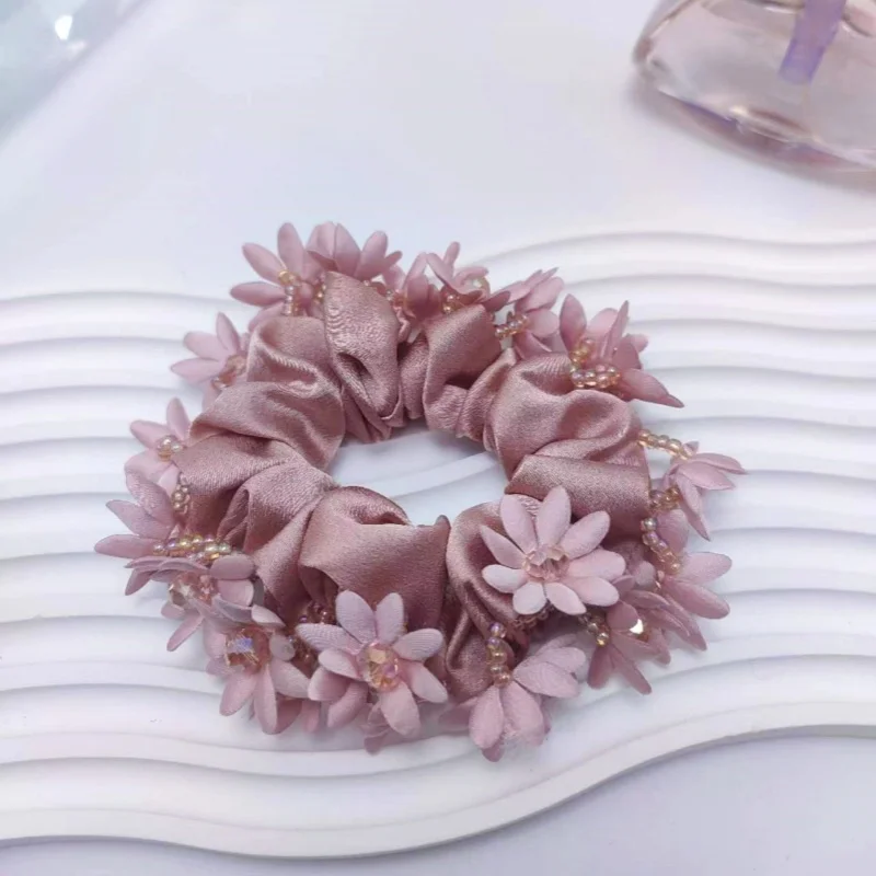 Elegant Korean Fashion Floral Hair Ties - Premium Women's Hair Accessories