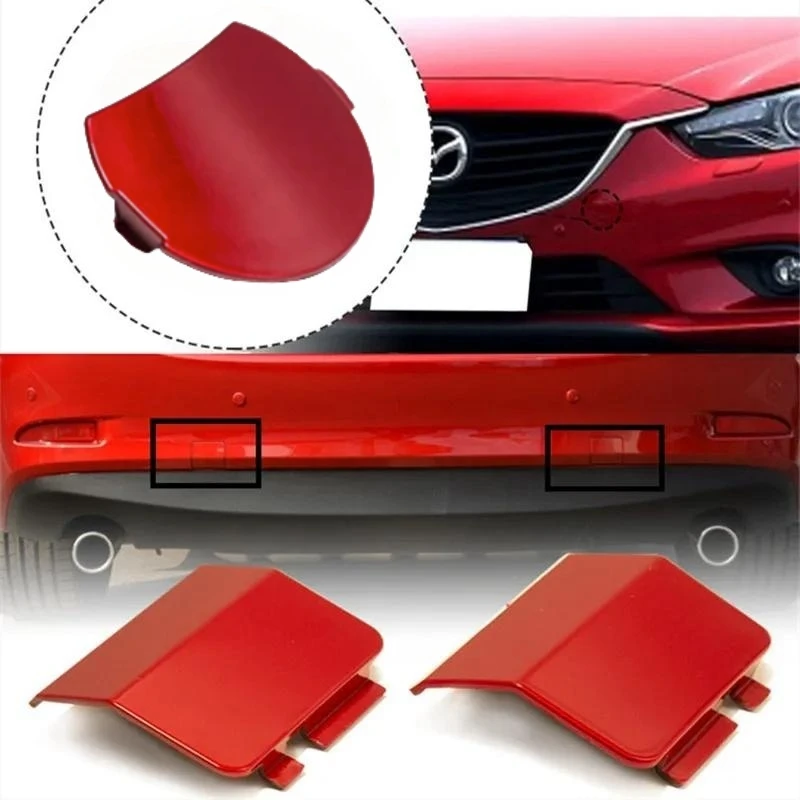 Front Rear Bumper Towing Hook Cover For Mazda 6 Atenza Sedan ABS Tow Hauling Eye Trailer Cap Car Accessorie car tow hook cover