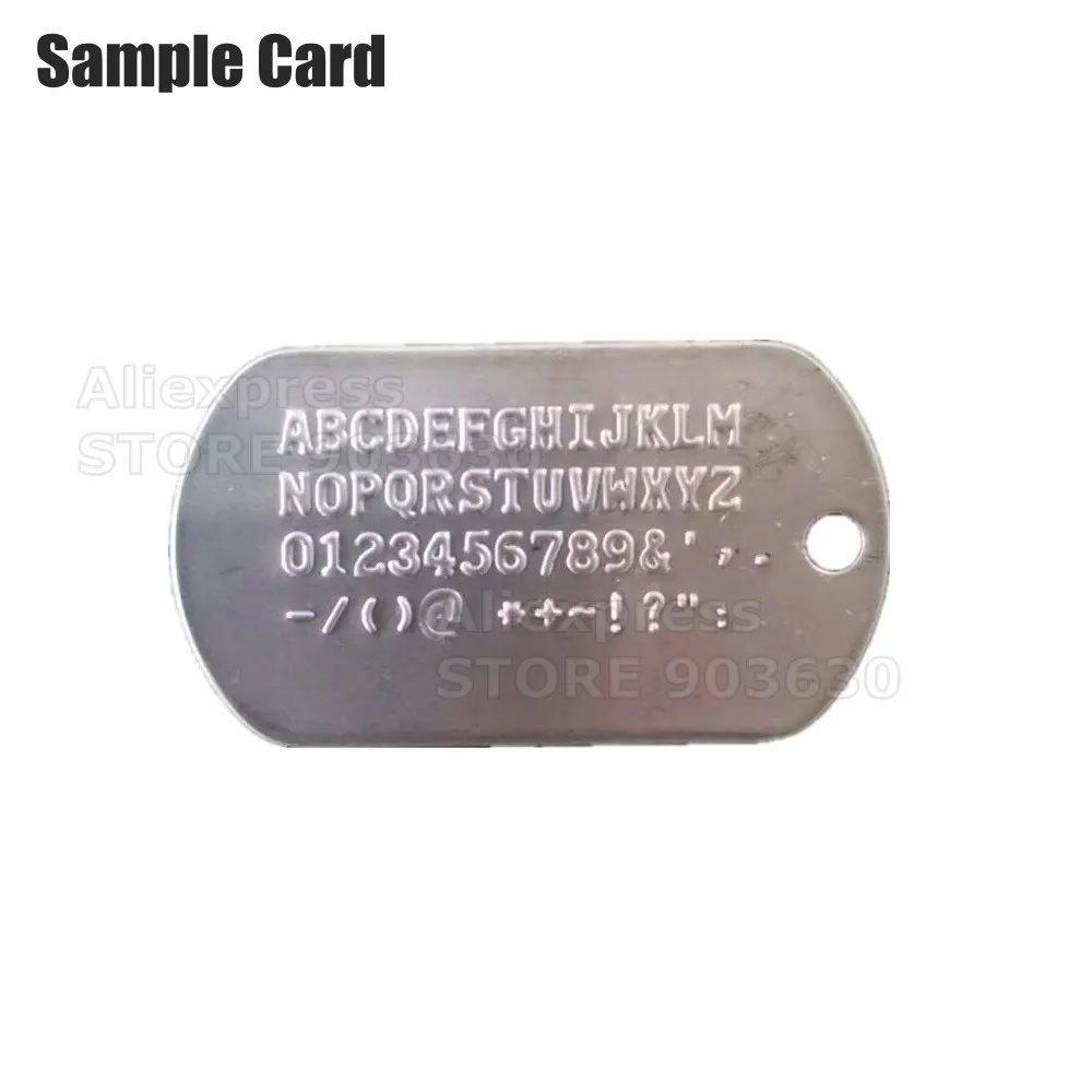 52D Manual Steel Dog Tag Embosser ID Card Military Embossing Stamping