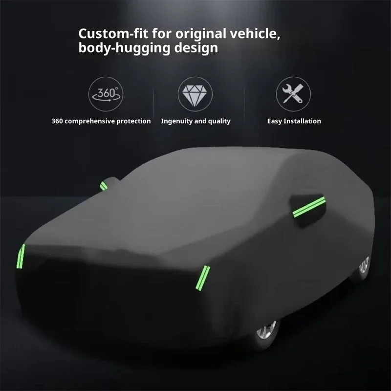 TANK 300 2021-2026용 풀카커버, 전천후 방수, 눈, 먼지, 자외선 차단, 반사 스트립 포함, 야외 SUV 자동차 커버