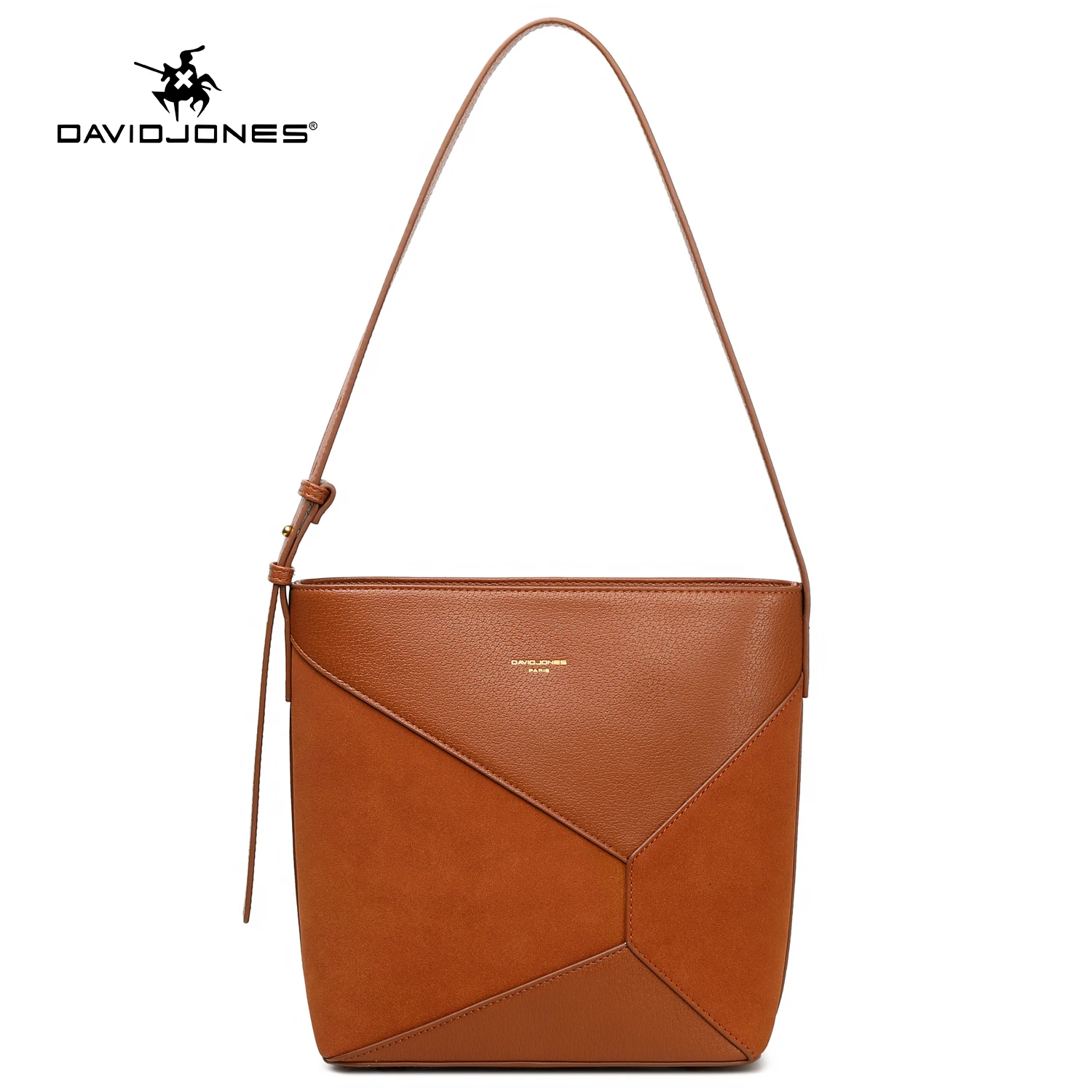 

2024 New David Jones Paris Women Handbag PU Leather Female Crossbody Bag Large Plain Lady Shoulder Bag Tote Bags