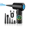 Compressed Air Duster for Computers Protable Cordless Air Blower Computer Cleaning with LED Light for PC Keyboard Crumbs Car 1
