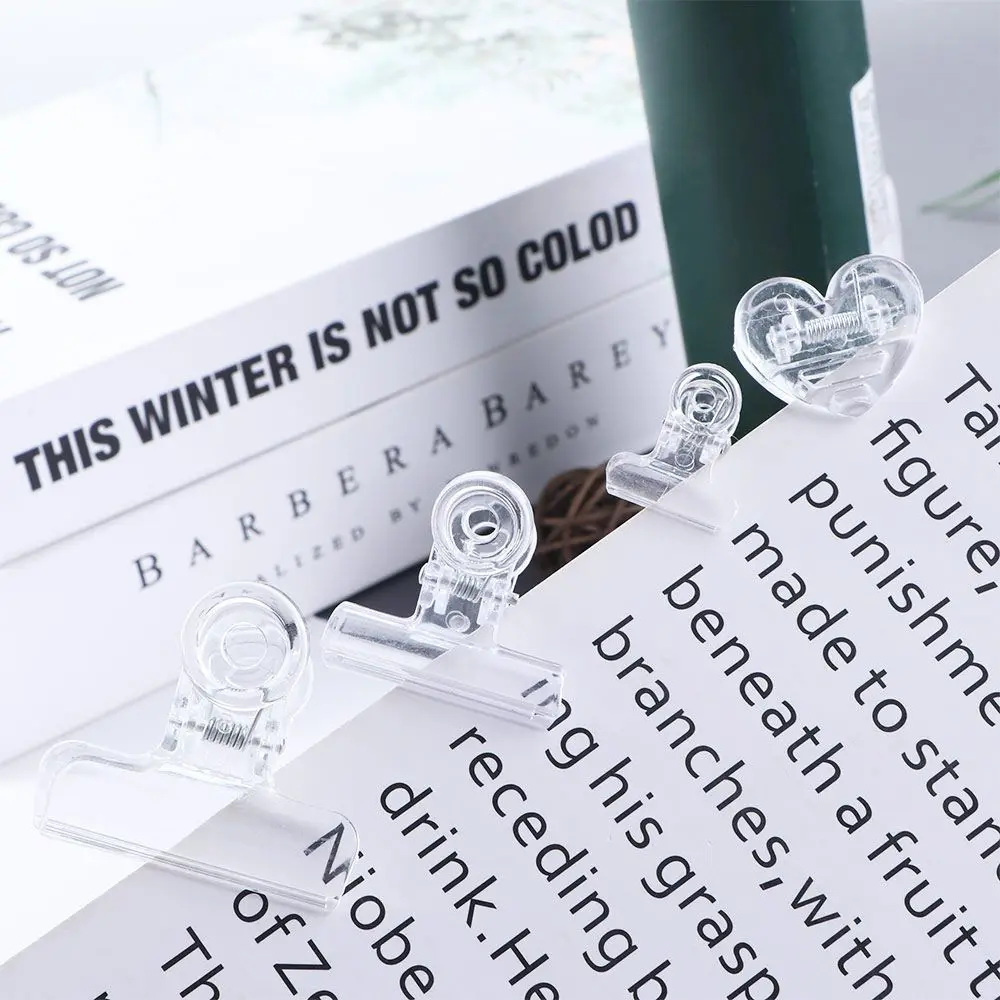 

Durable Transparent Students Office Supplies Stationery Bill Clip Binding Supplies Clamps Binder Clip Paper Clips