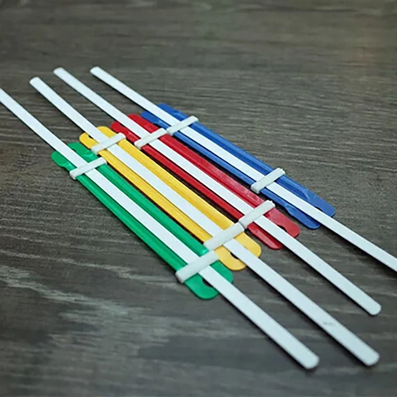 50 Pcs File Paper Fasteners Plastic Binding Clip Two-Hole Loose-leaf Binder File Folder Office Document Storage Supplies Binder Clip