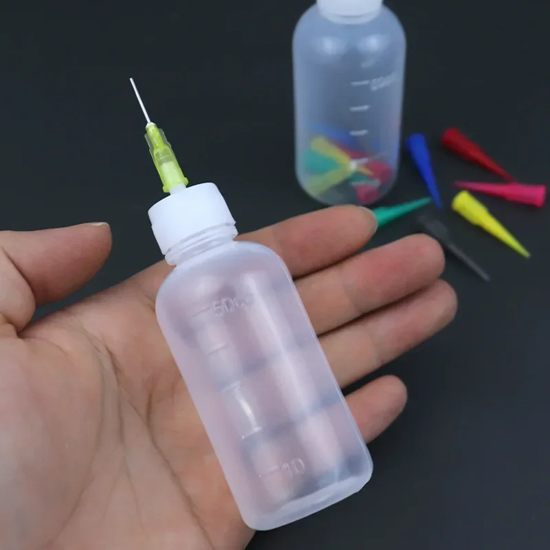 50ML Jam Painting Squeeze Bottles 7 Nozzles Cream Cake Decor For Baking Drawing Pastry Tools Kitchen Accessories Gadgets baking supplies cake icing nozzles baking nozzle set cake decorating nozzle set jam squeeze bottles cream jam squeeze bottles