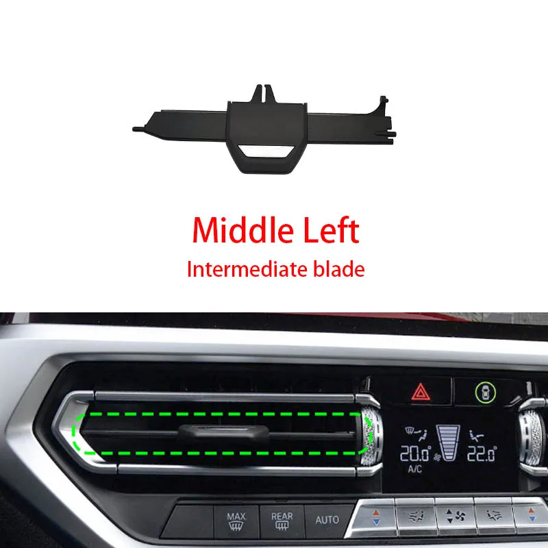 Car Front Middle AC Vent Grill Slider Clip Repair Kit