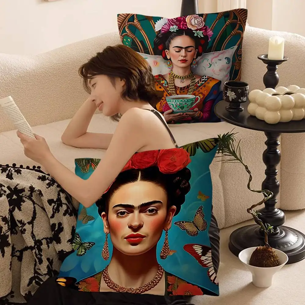 F-Frida K-Kahloes 아트 베개 쿠션 커버 베개 커버 거실 소파 홈 장식 맞춤형