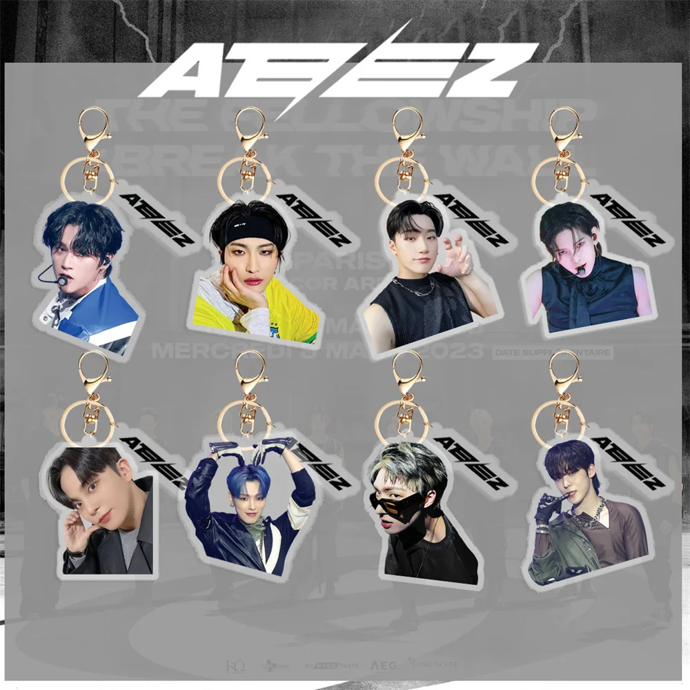 

Kpop ATEEZ Guerrilla прозрачная фигурка Аватара акриловая подвеска Hongjoong Seonghwa Yunho Коллекция подарков для фанатов