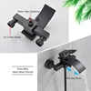Black Bathroom Tub Faucet Single Handle Waterfall Spout Mixer Tap with Hand Shower Wall Mounted Gold Bath Faucets Bathtub Tap 3