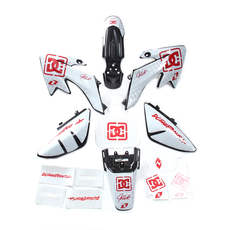 

XR50 CRF50 Plastic Kit + 3m Graphics Decals Sticker Kit for 50cc 70cc 90cc 110cc 125cc SDG SSR PRO Dirt Pit Bikes