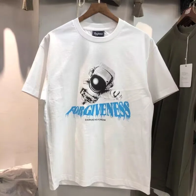 

Forgiveness Short Sleeve Crew Neck Cotton High Street Print Men's And Women's Fashion Sports T-Shirt