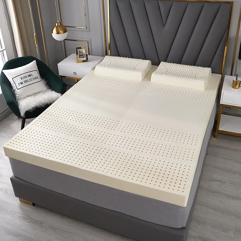 100% Thailand natural latex mattress with cover natural rubber pure mattress 1.8m bed 1.5m thickened home dormitory cushion mat