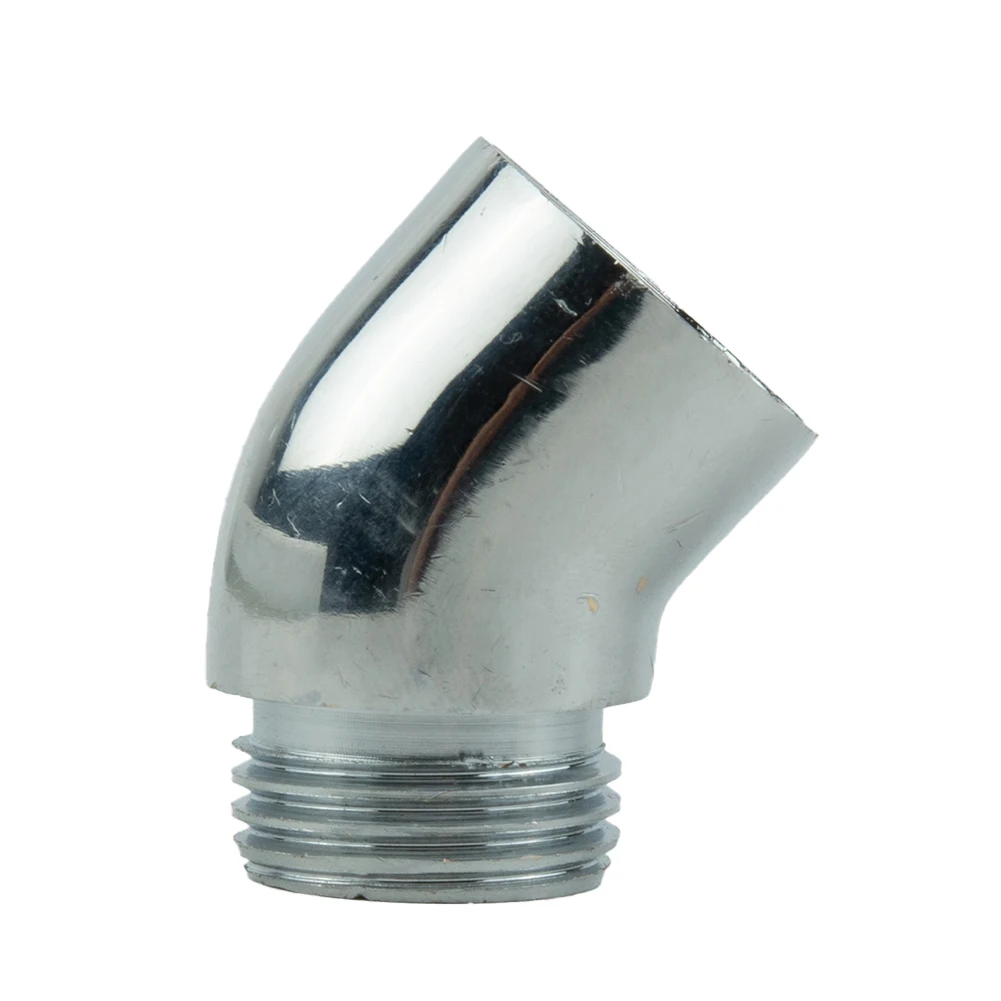 Shower Elbow Adapter For Hand Shower Head Top Spray Thread G1/2 145&deg; Inclination Chrome Angle Bracket Bathroom Accessories