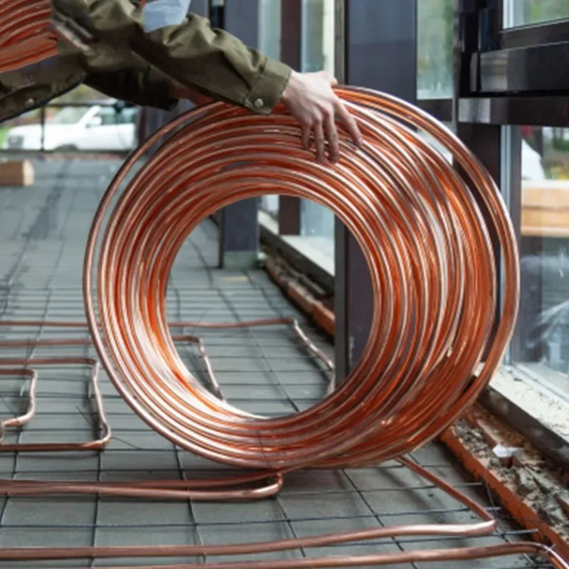 Copper Tube 1-10 Meters 99.9% Pure Copper Tube Coil OD 1.8/2/3/4/5/6/8/9/10mm Soft Copper Wire Pipe Air Conditioner Cooling