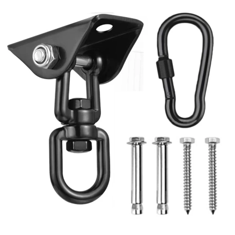Gancio Per Soffitto Sedia Sospesa 360 ° Ruota Gancio Per Altalena 450Kg Gancio Per Sospensione Altalena Per Sacco Da Boxe, Amaca, Yoga, Ecc