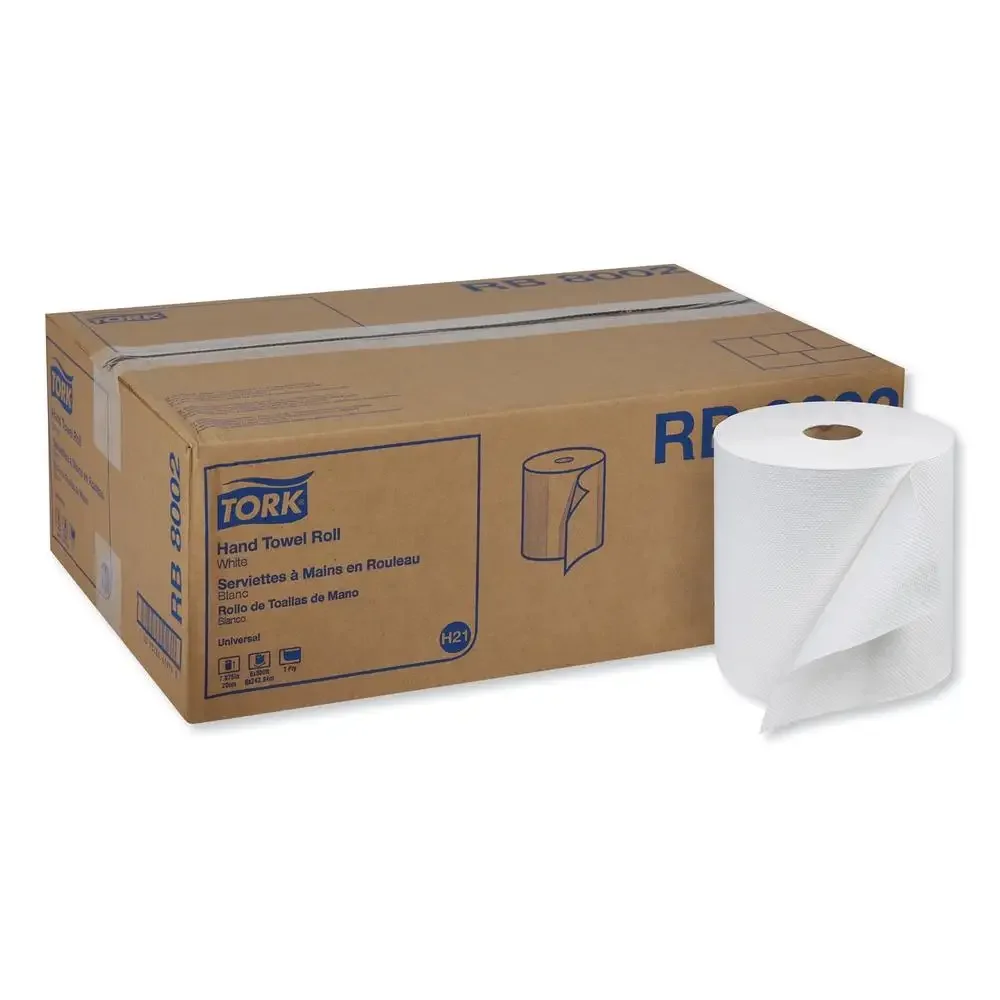 Universal Hand Towel Roll 800ft White 6 Rolls Commercial Grade Heavy Duty Towels