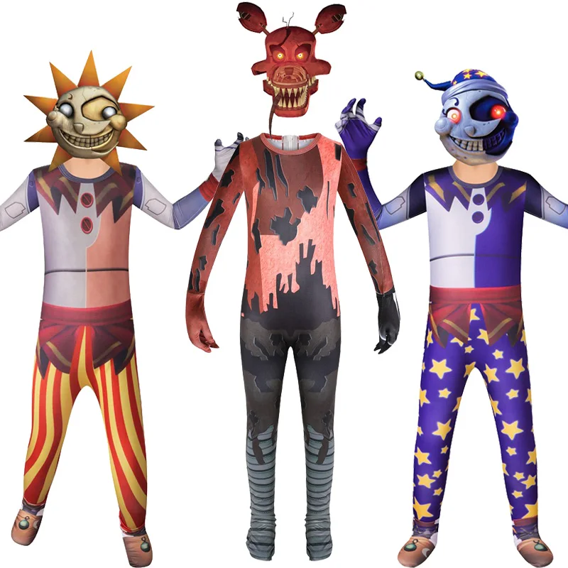 Baby Boys Fnaf Freddy Costume Cosplay Tuta Ragazzo Divertente Carnevale Di Halloween Festa Di Compleanno Costume Cos Suit
