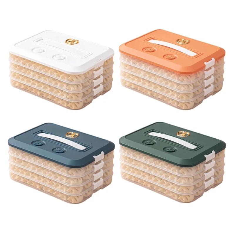 Y3NA Stackable Cookie Container With Time Recorder and Handle Multiple Layer Storage Solution Kitchen Supplies New