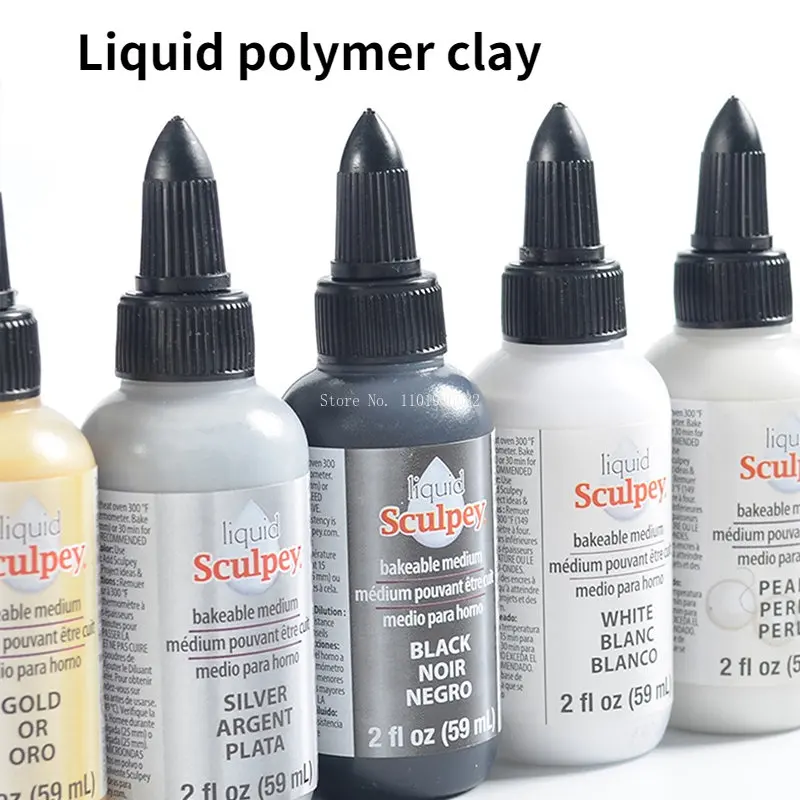 Sculpey Polymer Clay Medium SATIN/GLOSS/Bake Bond/Liquid Clay Softer  Professional for Improving DIY Doll