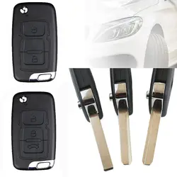 2/3 Buttons Remote Key Case Flip Replacement Key Fob Cover for Geely/Emgrand EC7 GC715 EC718/Englon SC3 SC5 SC7/Free Cruiser GX7