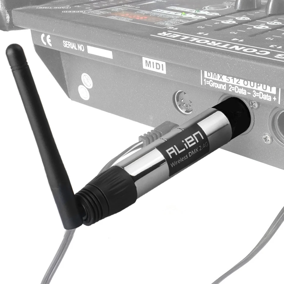 ALIEN DMX 512 Dfi DJ Disco 2.4Ghz Wireless Transmitter Receiver 400M Controller for Party Music Club DMX LED Stage Laser Lights dmx controller dmx receiver