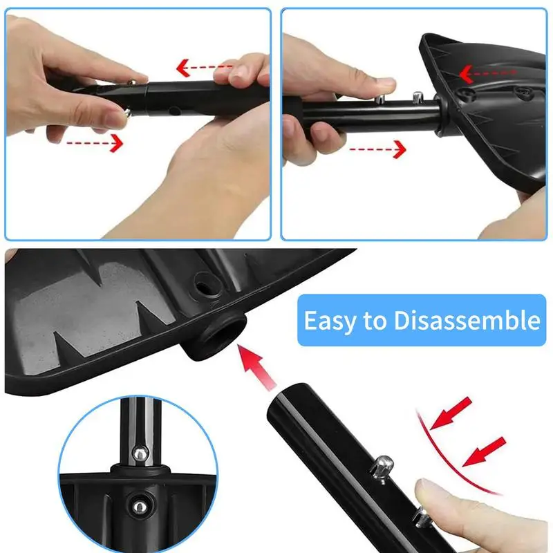 Snow Shovel Removable Thickened Snow Removing Shovel For Balconies Walkways Stairs Gardens Garages Removal Tool