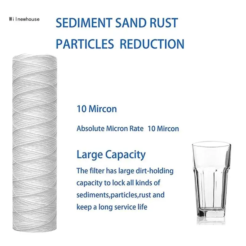 

5 упаковок, фильтр для воды, фильтр для воды, картридж для фильтра, полипропиленовый материал, универсальный сменный фильтр,