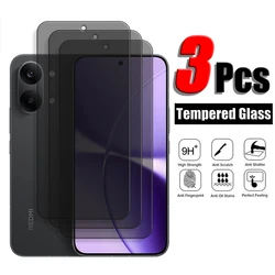 Privacy Screen Protector with Full Glue and Anti - Spy Tempered Glass for Redmi Turbo4 Pro (Only 3 Front Glass)