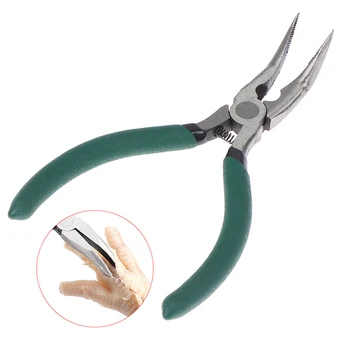1Pc pinze per ossa di pollo caricate a molla pinze per naso curvo da 5 pollici strumenti multifunzione pinze fatte a mano 1