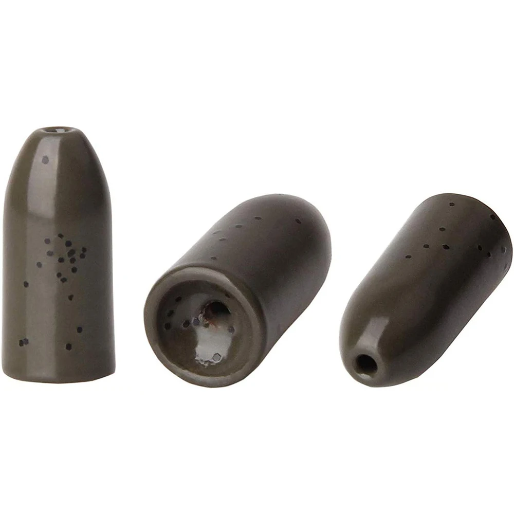 6 plombs tungstène en forme balle pour montages Texas et Carolina Rig - Poids pêche black-bass