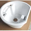 Vertical Shampoo Bed Hair Salon Barber Shop Seated Shampoo Basin Flush Basin Column Base Ceramic Basin Accessories Washbasin 6