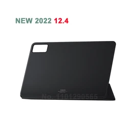 Premium PU Leather Folding Magnetic Smart Cover for Xiaomi Pad 5 Pro 12.4 (2022 Edition) (Black)