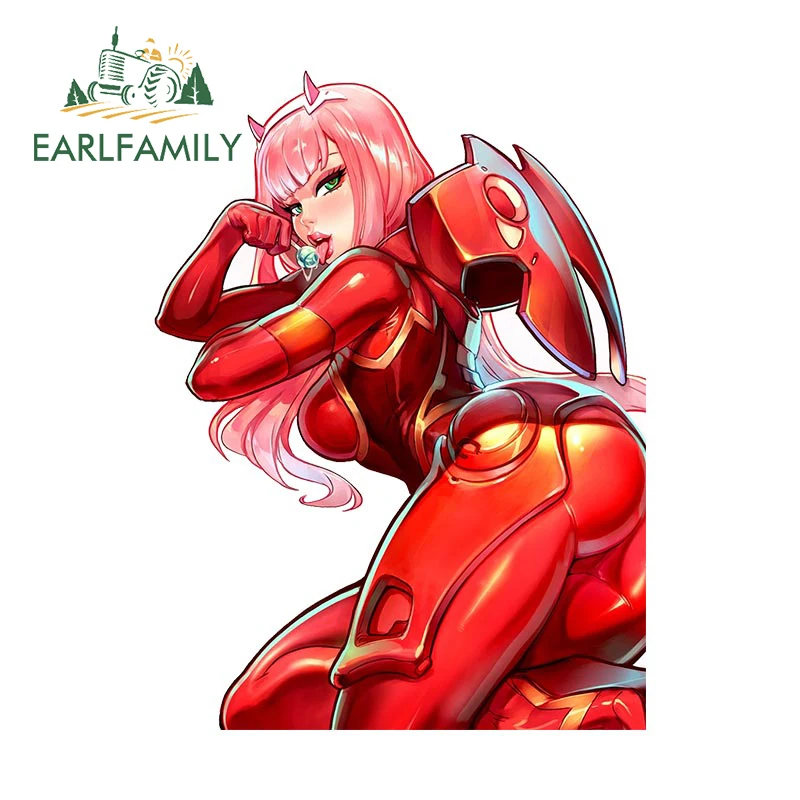 

EARLFAMILY 13 см x 9,7 см для нуля двух автомобильных наклеек аниме водонепроницаемые наклейки устойчивые к царапинам украшения для багажника бампера виниловая автомобильная пленка