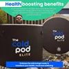 The Cold Pod Ice Bath Tub Elite Lite: XL Cold Plunge Tub 120 Gallon with Rigid Inflatable Walls and Lid for Athletes, Compatible 3