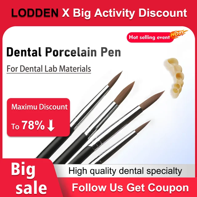 Dental Brush Porcelain Pen Resin Dental Shaping Silicone Adhesive Composite Porcelain Teeth Dentist Tools Dental Lab Tool 1pcs