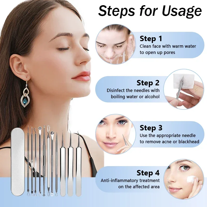 Stainless Steel Blackhead Removal Kit