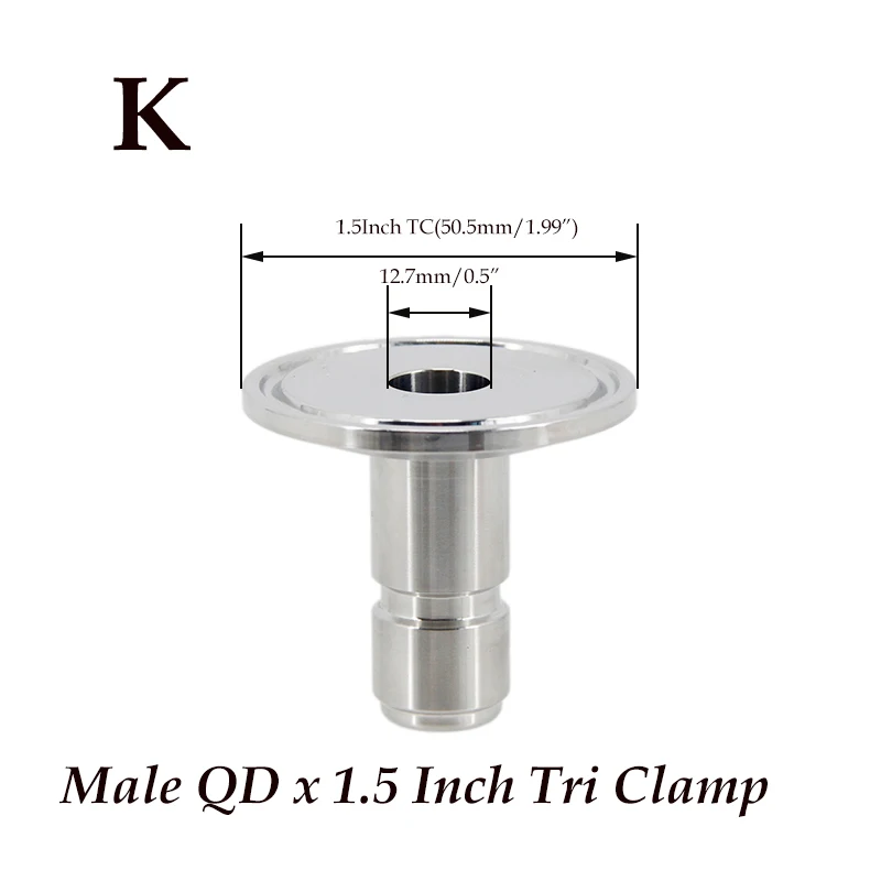 Premium Stainless Steel Ball Lock Quick Disconnect for Homebrew Beer - Free Shipping