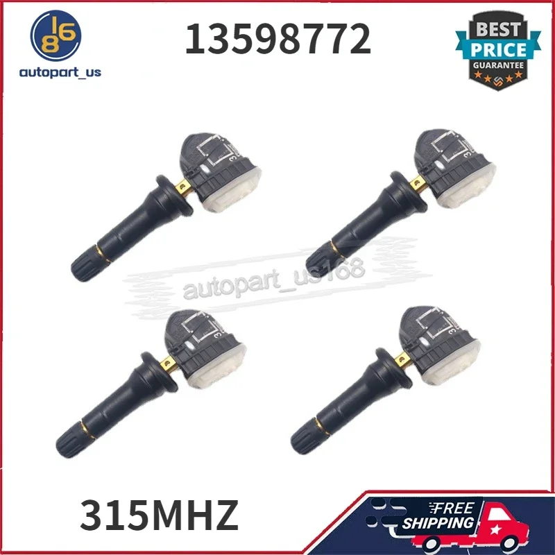 

For Cadillac ATS CTS Chevrolet Bolt Equinox Silverado GMC Sierra Yukon 13598772 Tire Pressure Monitoring System Sensor 315MHZ