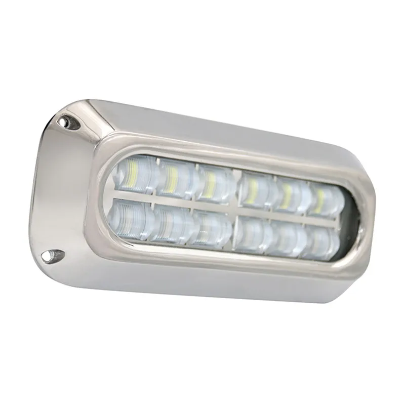 고출력 120W 블루 콜드 화이트 RGB RGBW 특수 각도 리모컨 방수 IP68 해양 요트 보트 수중 LED 해양 조명