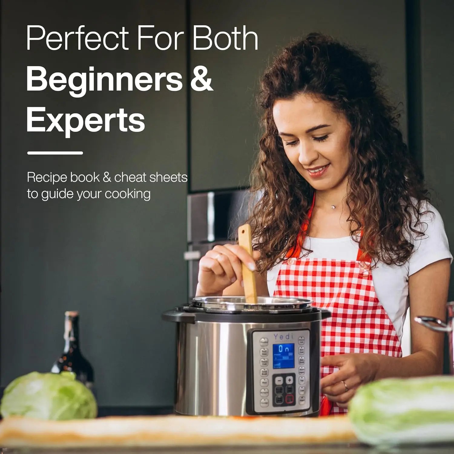 9-in-1 Total Package Instant Programmable Pressure Cooker, 6 Quart, Deluxe Accessory kit, Recipes, Pressure Cook 6