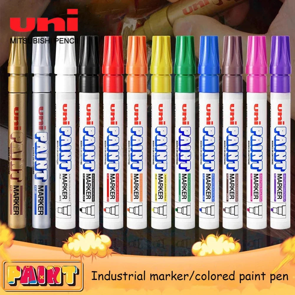 1pcs Japan UNI Px-20 Paint Pen Based Markers Touch-up Pen Waterproof Industrial Non-fading Tire Marker Permanent Art Supplies permanent marker pen marker pens permanent marker permanent markers pen marker paint marker pen markers pen marker pen art marker pens art markers