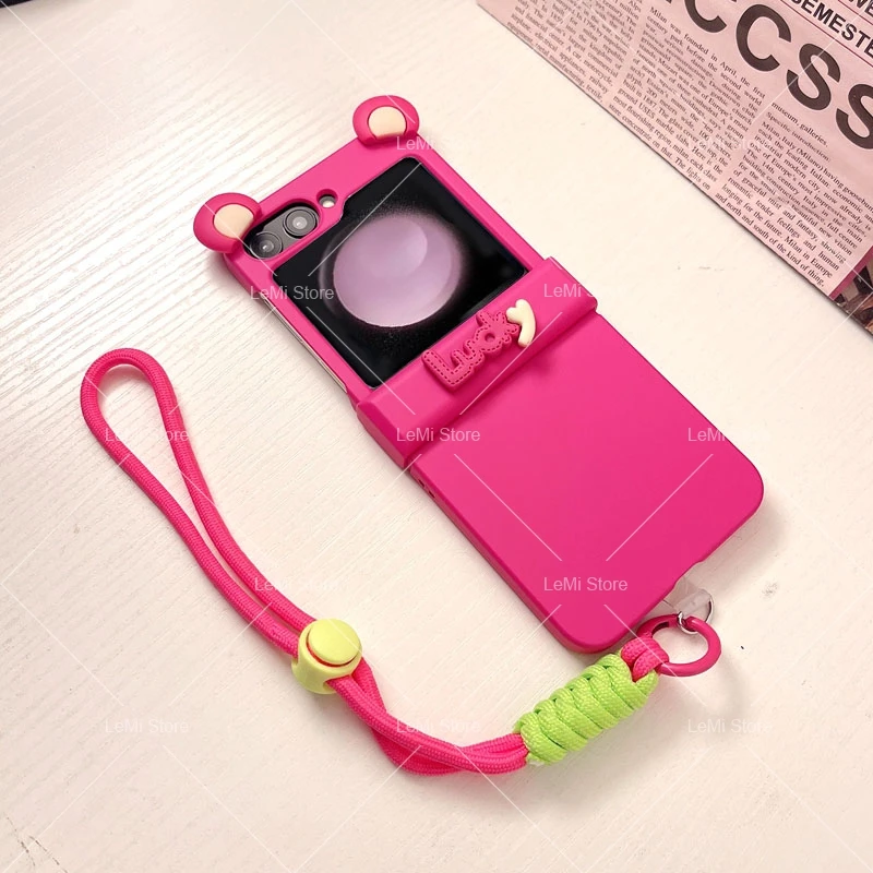 Adorable Lucky Hinge Phone Case with Cute Ears Design