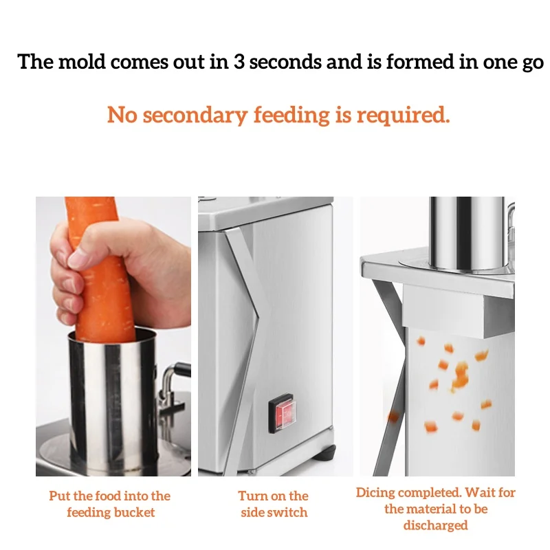 Electric Vegetable Cutter Machine Fruit And Vegetable Slicer Commercial Fruit Slicer Cutting Strip Dice