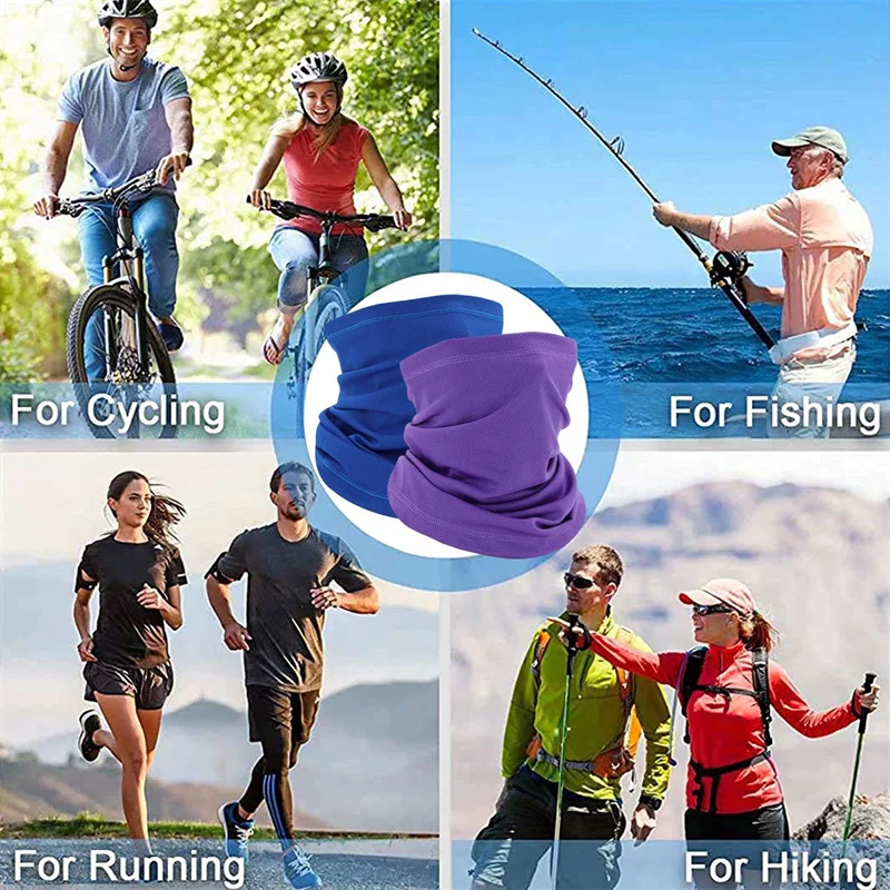 Outdoor Sport Bandana Tube Scarf Fishing Cycling Tactical Hiking Face Cover Neck Gaiter Half Mask Headband Men Women