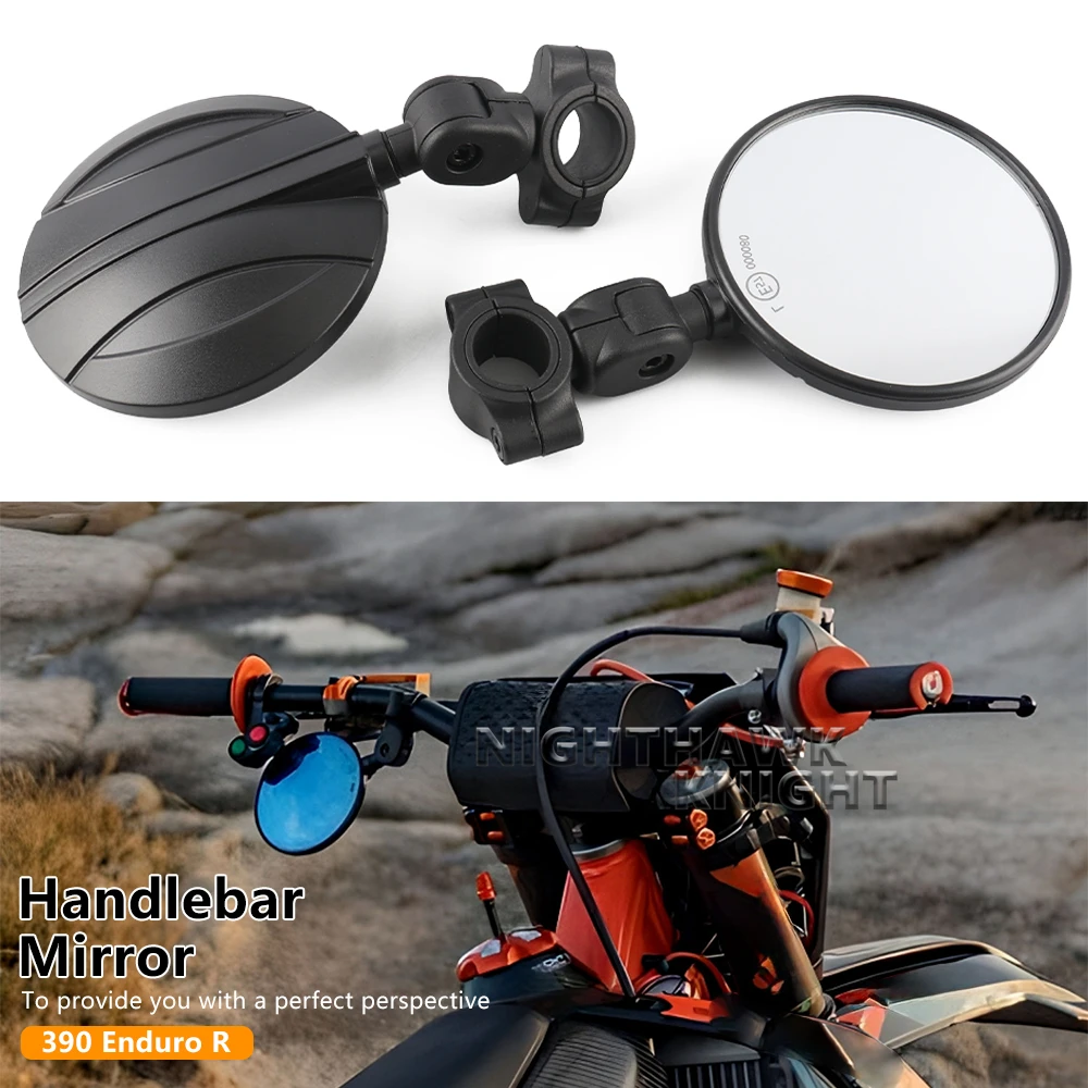 A pair For 390 Enduro R 690 SMCR KLX Dirt Bike Side Rear View Mirror Motorcycle Universal 7/8“22MM Rearview Mirror