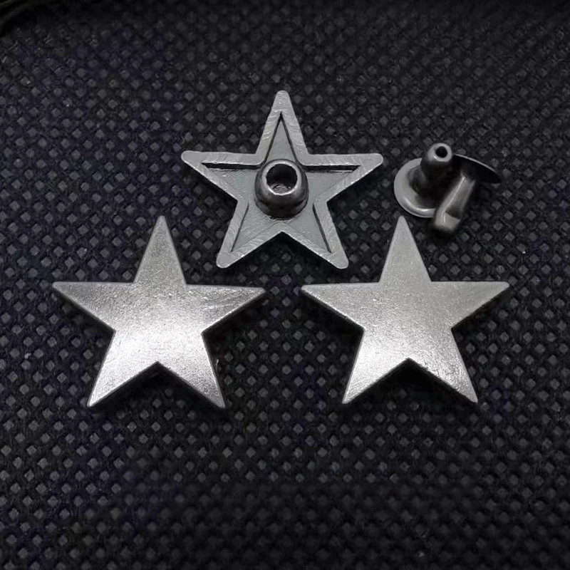 Tachuelas De Remache De Ropa Punk De Bala Plateada Con Tornillos Para